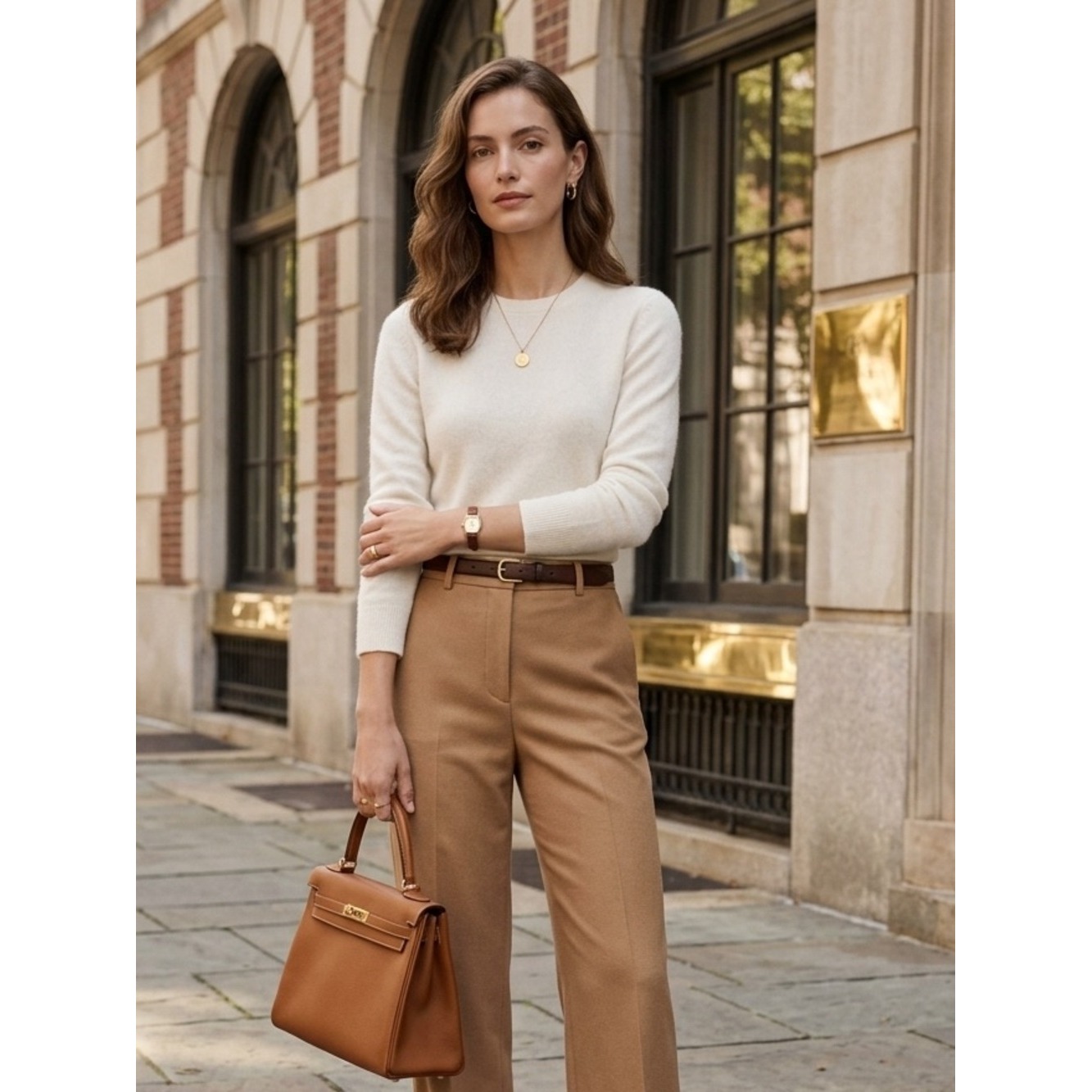 Quince Ivory Mongolian Cashmere Crewneck Sweater Xs Minimalist Capsule Wardrobe
